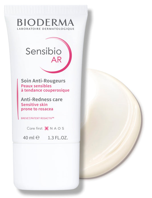 Bioderma Sensibio AR Cream, Facial Redness Relief Lotion for Sensitive Skin, Soothing and Moisturizing Care