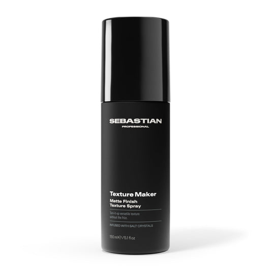 Sebastian Professional Styling Texture Maker Spray | Lightweight Hair Texturizer Spray with Medium Hold & Matte Finish | Non-Aerosol Hairspray with Sea Salt | 5.07 oz | 150 g | Packaging May Vary