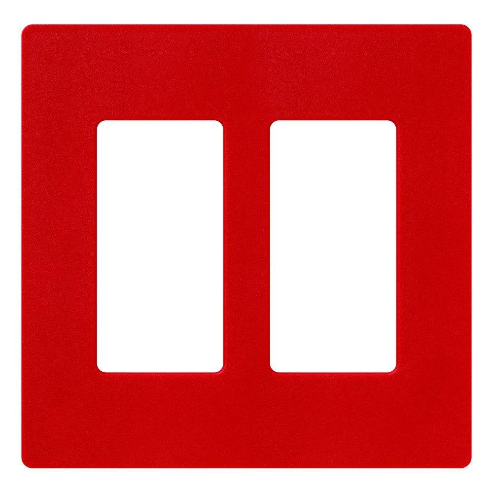 Lutron Claro 2 Gang Decorator/Rocker Wallplate, Matte | SC-2-HT | Hot