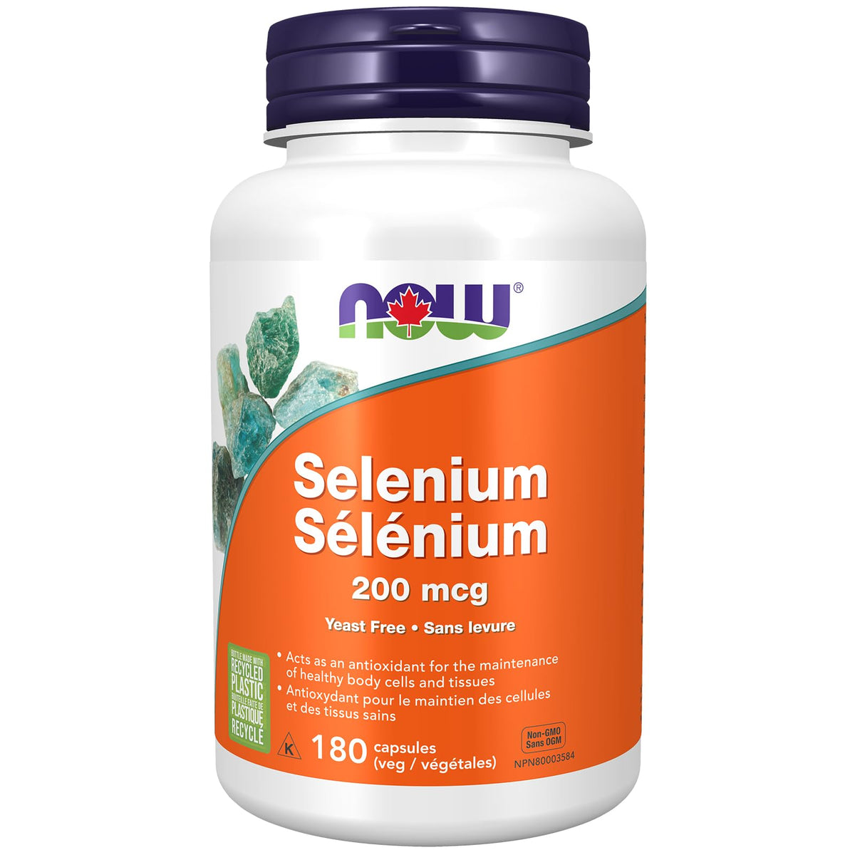 NOW Supplements, Selenium (L-Selenomethionine) 200 mcg, Essential Mineral, 1800 Veg Capsules