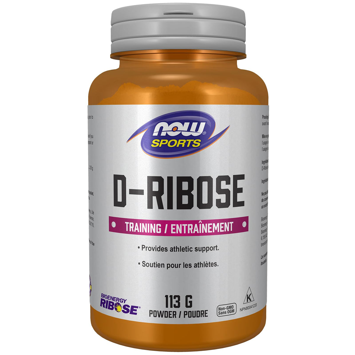 NOW Sports, D-Ribose Pure Powder, 113g