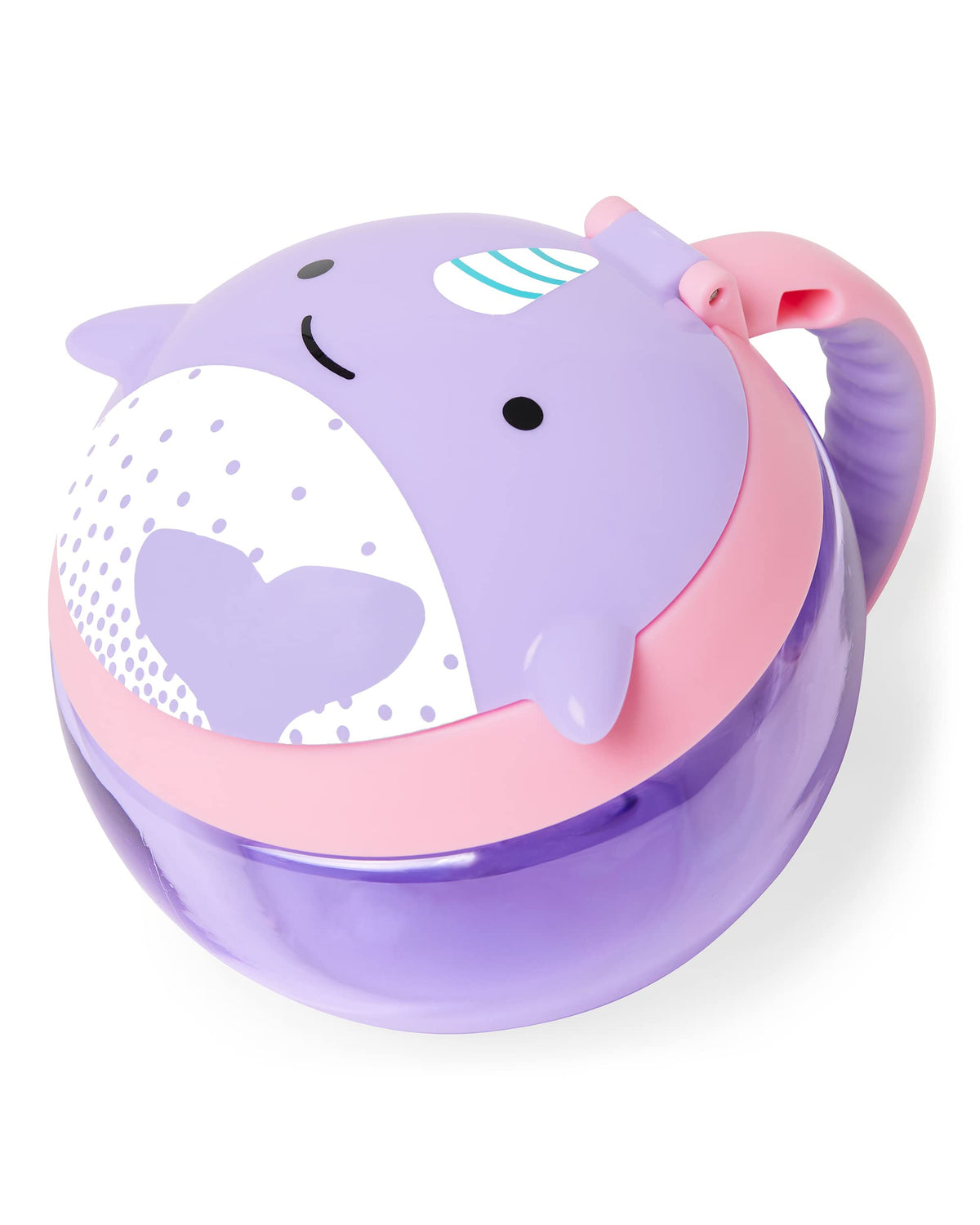 Skip Hop Baby Snack Container, Mealtime Snack Cup, Narwhal
