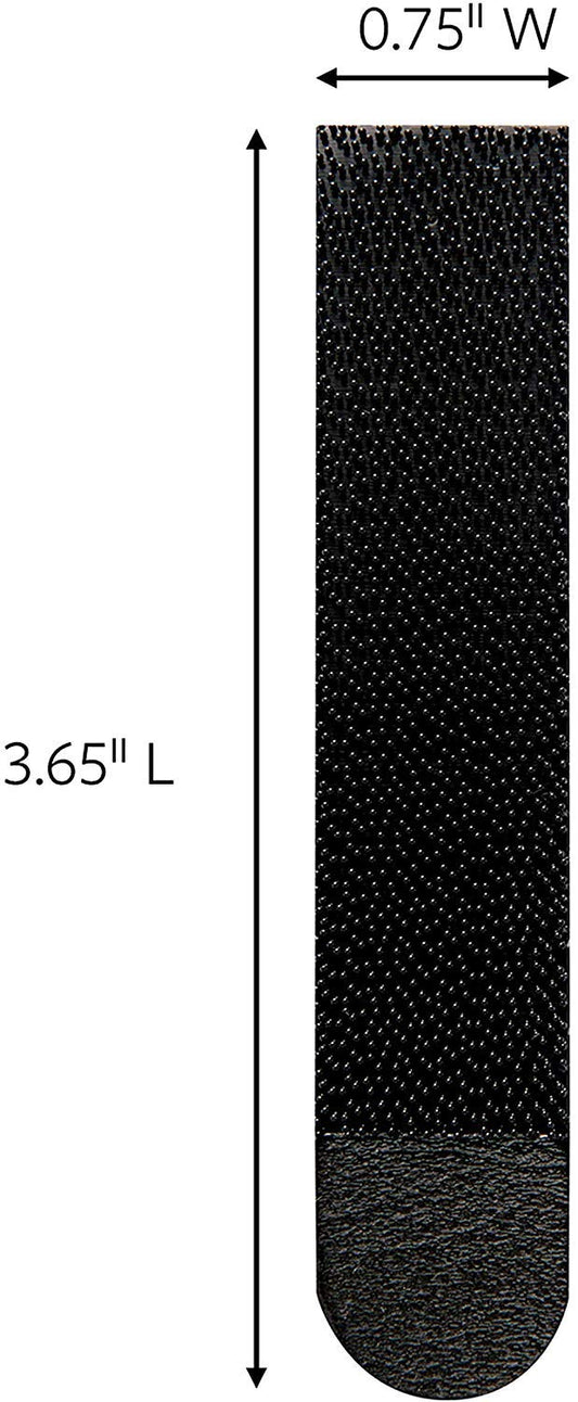Command Large Picture Hanging Strips, Damage Free Hanging Picture Hangers, Wall Hanging Strips for Back to School Dorm Organization, 12 Black Adhesive Strip Pairs(24 Command Strips)