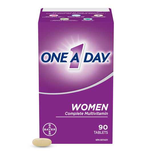 One A Day Multivitamin for Women - Daily Vitamins For Women - Womens Multivitamin With Vitamin A, Vitamin C, Vitamin D, and Zinc for Immune Support, Vitamin E, B12, Biotin, Calcium, Iron, 90 Tablets