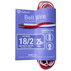 Southwire 64267101 Red/White Bell Wire, 25ft
