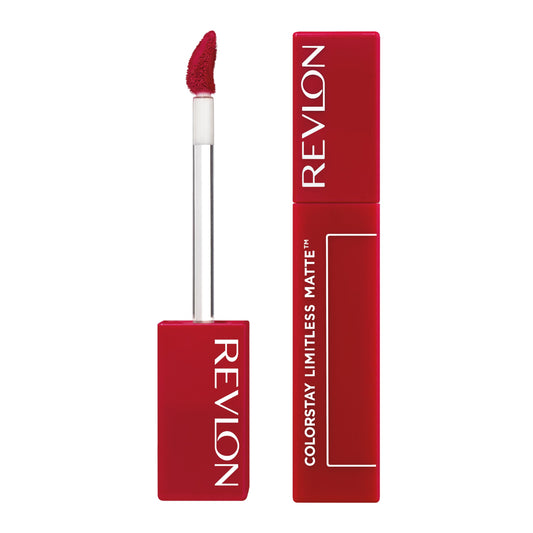 Revlon Lipstick, ColorStay Limitless Matte Liquid Lipstick, Vegan Formula, No-Budge Matte, Longwear Lipstick, Long Lasting, Lightweight/Comfortable, Waterproof, 011 Fire Off, 0.17 fl oz/ 5ml