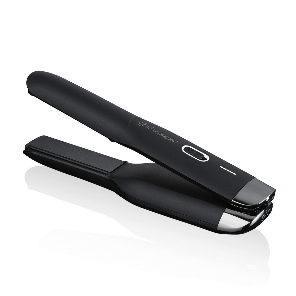ghd Unplugged Styler ― 1" Cordless Flat Iron Hair Straightener, Professional Travel Straightening Iron with Heat-Resistant Case, USB-C Charging for 20-Minutes of Use ― Black