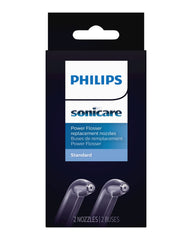 Philips Sonicare Power Flosser Standard Tips, 2pk, white HX3042/00, 1 Count