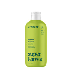 ATTITUDE Body Wash, Made in Canada, EWG Verified Shower Gel, Dermatologically Tested, Plant and Mineral-Based, Vegan Personal Care Products, Pear & Amber Scent, 473 mL