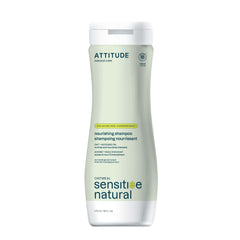ATTITUDE Nourishing Hair Shampoo for Sensitive Dry Scalp, Made in Canada, EWG Verified, Soothing Oat, Dry and Damaged Hair, Naturally Derived Ingredients, Vegan and Plant-Based, 473 mL
