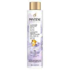 Pantene Sulfate Free Conditioner, Illuminating Hair Color with Biotin, Safe for Color Treated Hair, Nutrient Blends, 400 mL