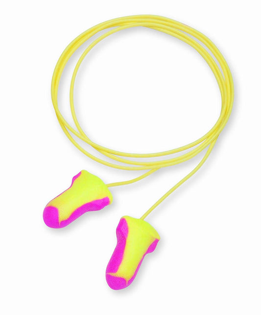 Howard Leight by Honeywell Laser Lite High Visibility Disposable Foam Earplugs, 100-Pairs, Pink/Yellow, LL-30