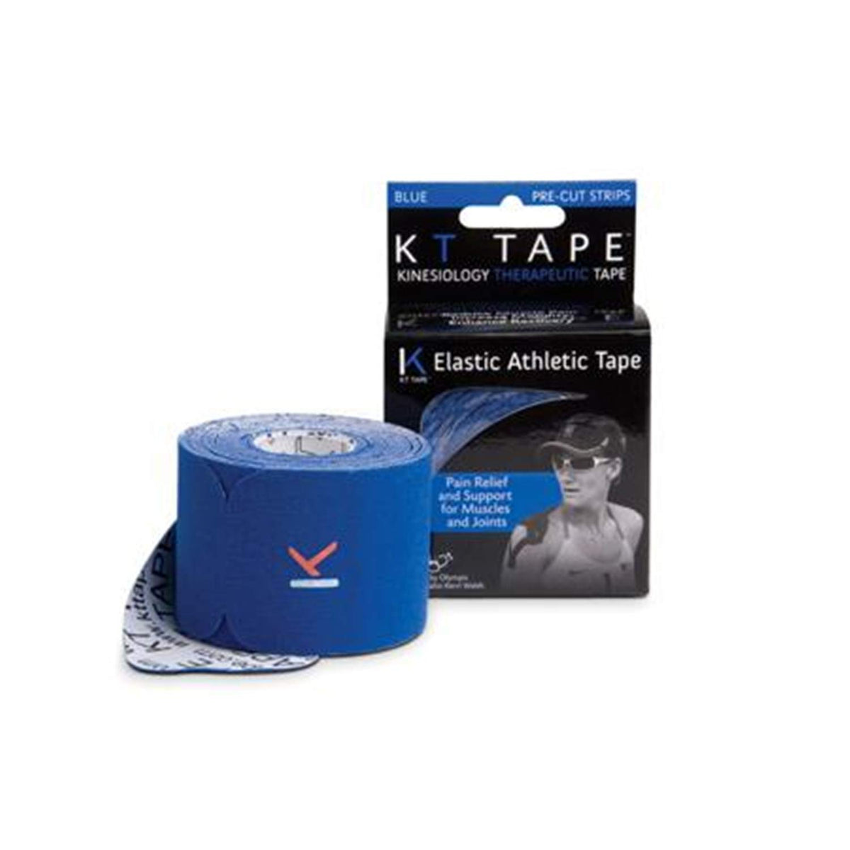 KT TAPE Original Cotton Elastic Kinesiology Theraeputic Tape - 20 Pre-Cut 10" Strips, Black