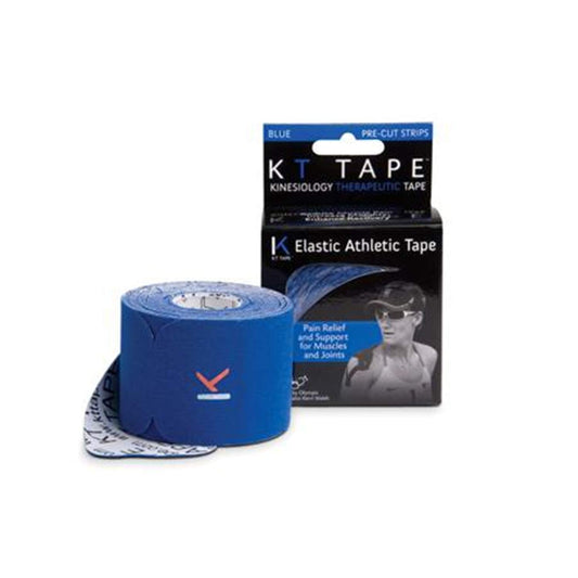 KT TAPE Original Cotton Elastic Kinesiology Theraeputic Tape - 20 Pre-Cut 10" Strips, Black