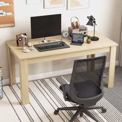 63 Inch Rectangular Modern Dining Kitchen Table-Oak
