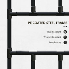 Arched Garden Trellis, 8 FT Tall Metal Plant Trellis Support with Trellis Netting for Climbing Plants