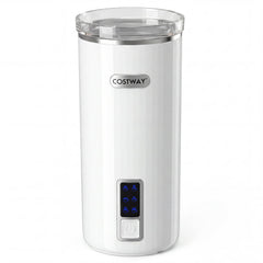 6-in-1 Electric Milk Steamer with Stainless Steel Interior-White
