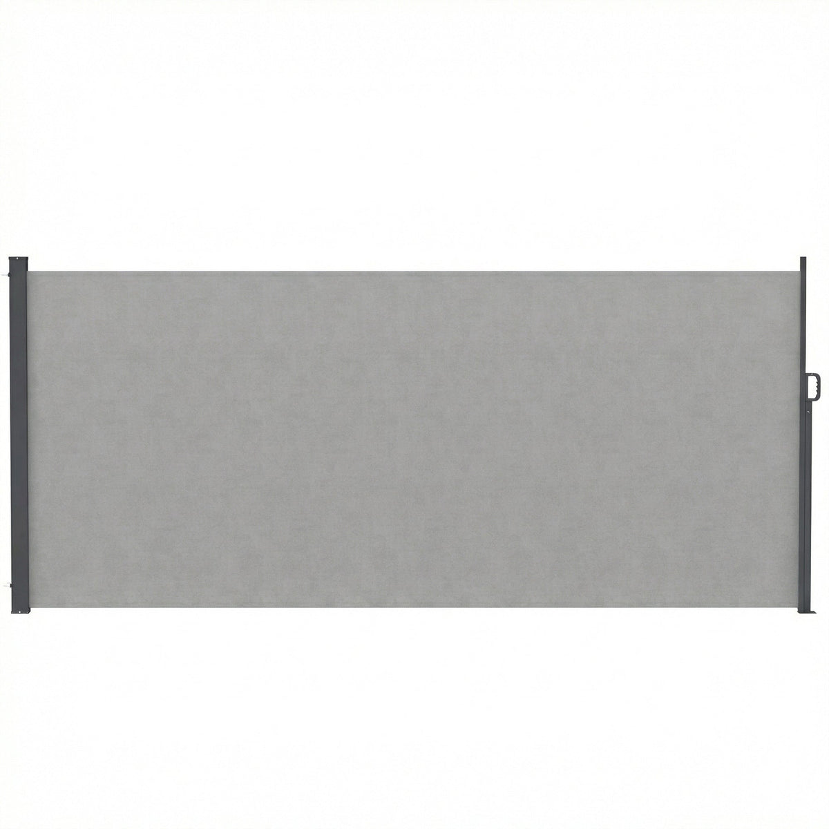 Retractable Side Awning, 165" x 73" Outdoor Privacy Screen, Water-Resistant, UV 50+, Light Grey