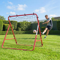 Soccer Rebounder Net, 3.5 x 3ft Easy Setup Bounce Back Net with 5 Adjustable Angles