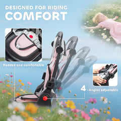 6 in 1 Toddler Tricycle for 1-5 Years Old with Push Handle, Removable Canopy, Rotatable Seat, Black