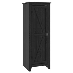 48" Farmhouse Kitchen Pantry Storage Cabinet with Barn Door, Kitchen Pantry Cabinet with Adjustable Shelves, Natural