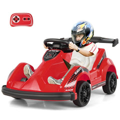 6V Kids Ride On Go Kart with 65.6 ft Remote Range, Soft Start and PP Wheels, Red