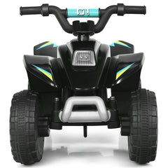 6V Kids Electric Ride On ATV Quad with 12000 RPM Motor and 45 Minute Run Time, Black