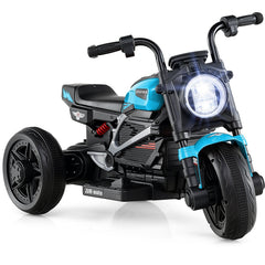 6V 3 Wheel Kids Electric Motorcycle with 22W Motor and Reverse Switch, Blue