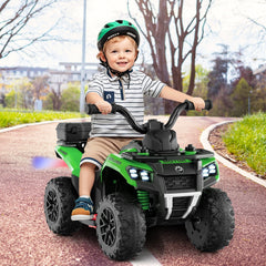 6V Kids Ride On ATV with Spray Function, Three Songs and Volume Control, Green