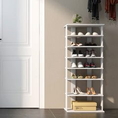 7 Tiers Vertical Shoe Rack for Front Door-White
