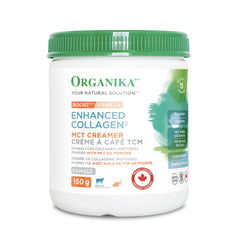 Organika Canadian-Made Enhanced Collagen Boost with MCT Oil Powder and Vanilla - 150g