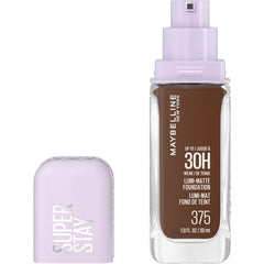 Maybelline New York Super Stay Lumi Matte Foundation, Up to 30H Wear, Luminous Matte, Buildable Coverage, Amino Acids, 375, 30 ml