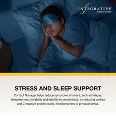 Cortisol Manager - Integrative Therapeutics - Sleep Support Supplement* with Ashwagandha, Magnolia, and L-Theanine - Traditional Ayurvedic Sleed Aid - Vegan - 90 Tablets