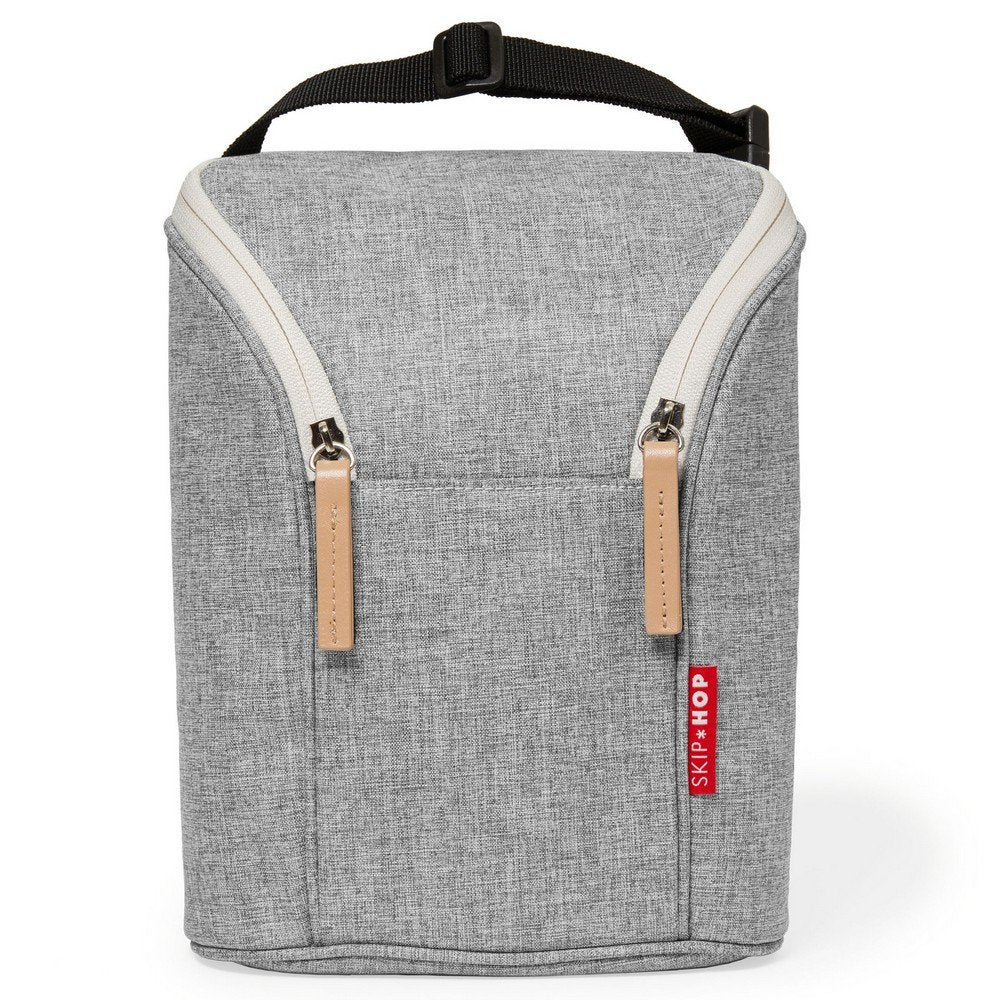 Skip Hop Baby Bottle Bag, Grab & Go, Grey Melange