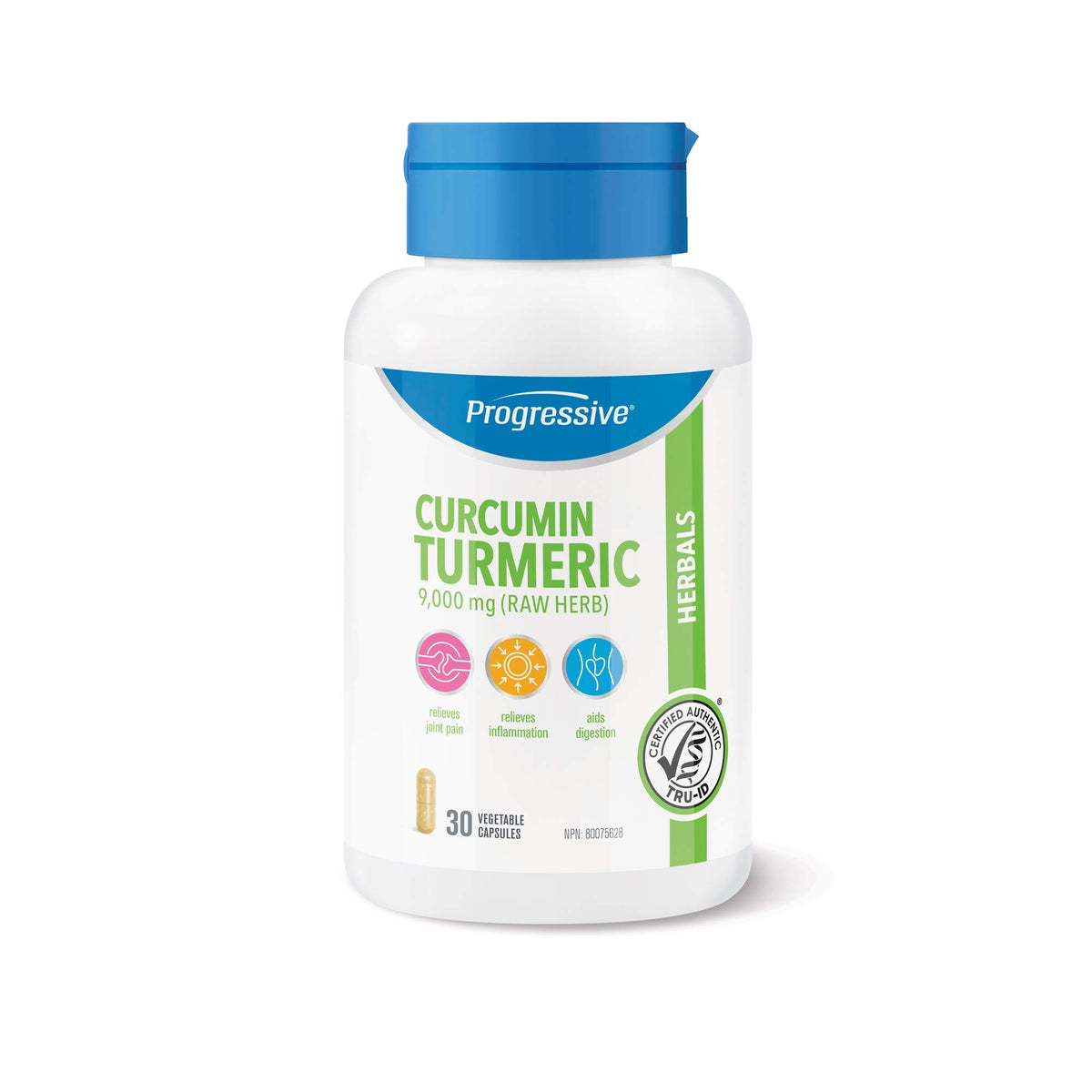 Progressive Health Curcumin Turmeric, 9, 000 Mg of Raw Herb, 30 Vegetarian Capsules 30 count