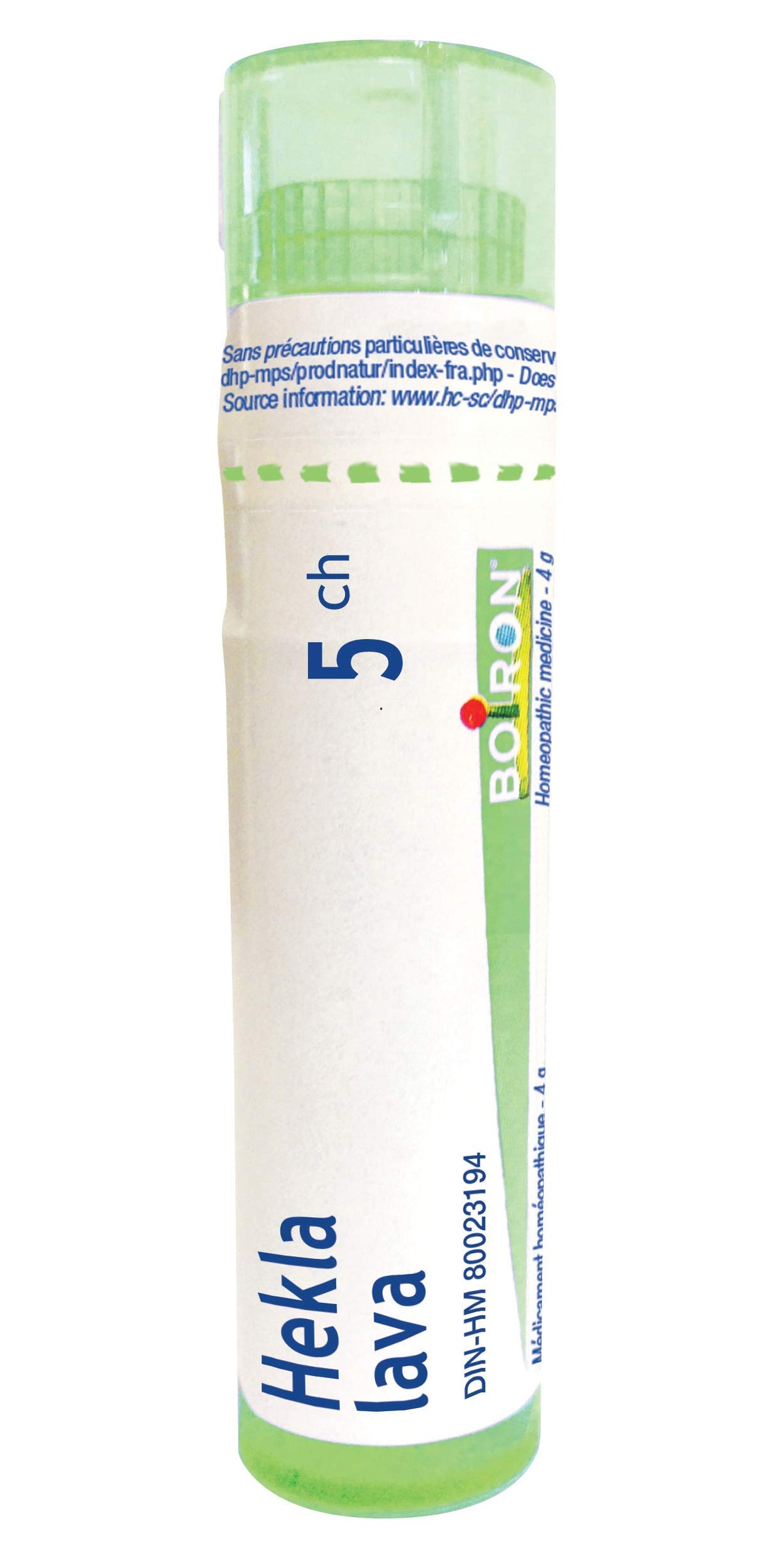 Boiron Hekla lava 5ch,Homeopathic medicine. Each tube contains 4 g (approximately 80 pellets)