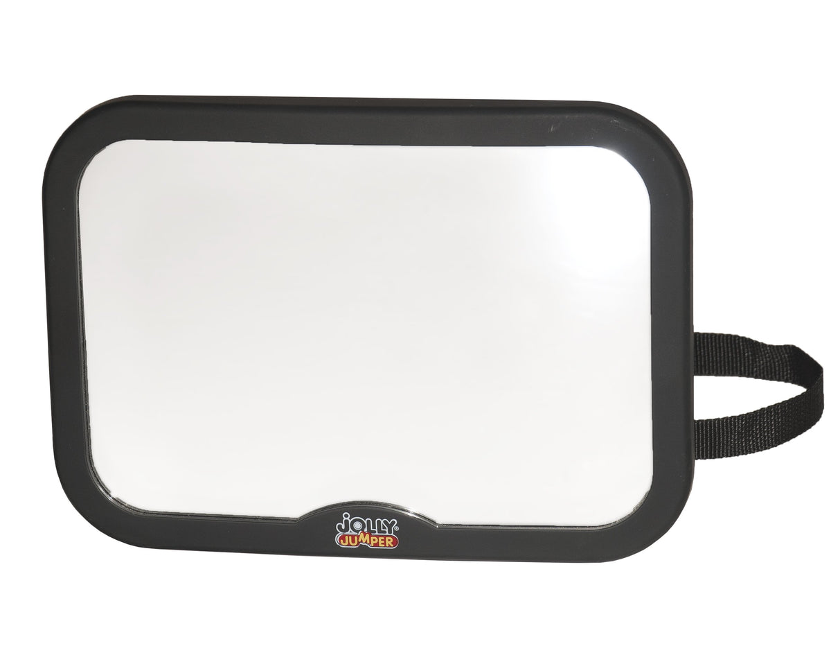Jolly Jumper Baby Car Mirror 360° - Adjustable Wide-Angle Rear-Facing Seat Mirror with Headrest Mount & Shatter-Resistant Surface