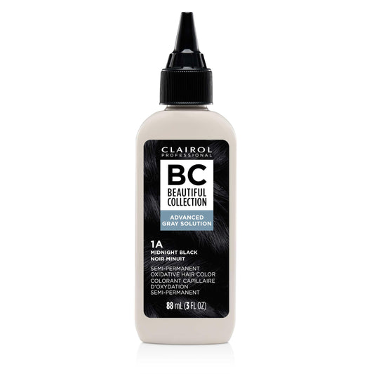 Clairol Professional Beautiful Collection Advanced Gray Solutions, 1A Midnight Black, 3 oz | 88 ml | Packaging May Vary