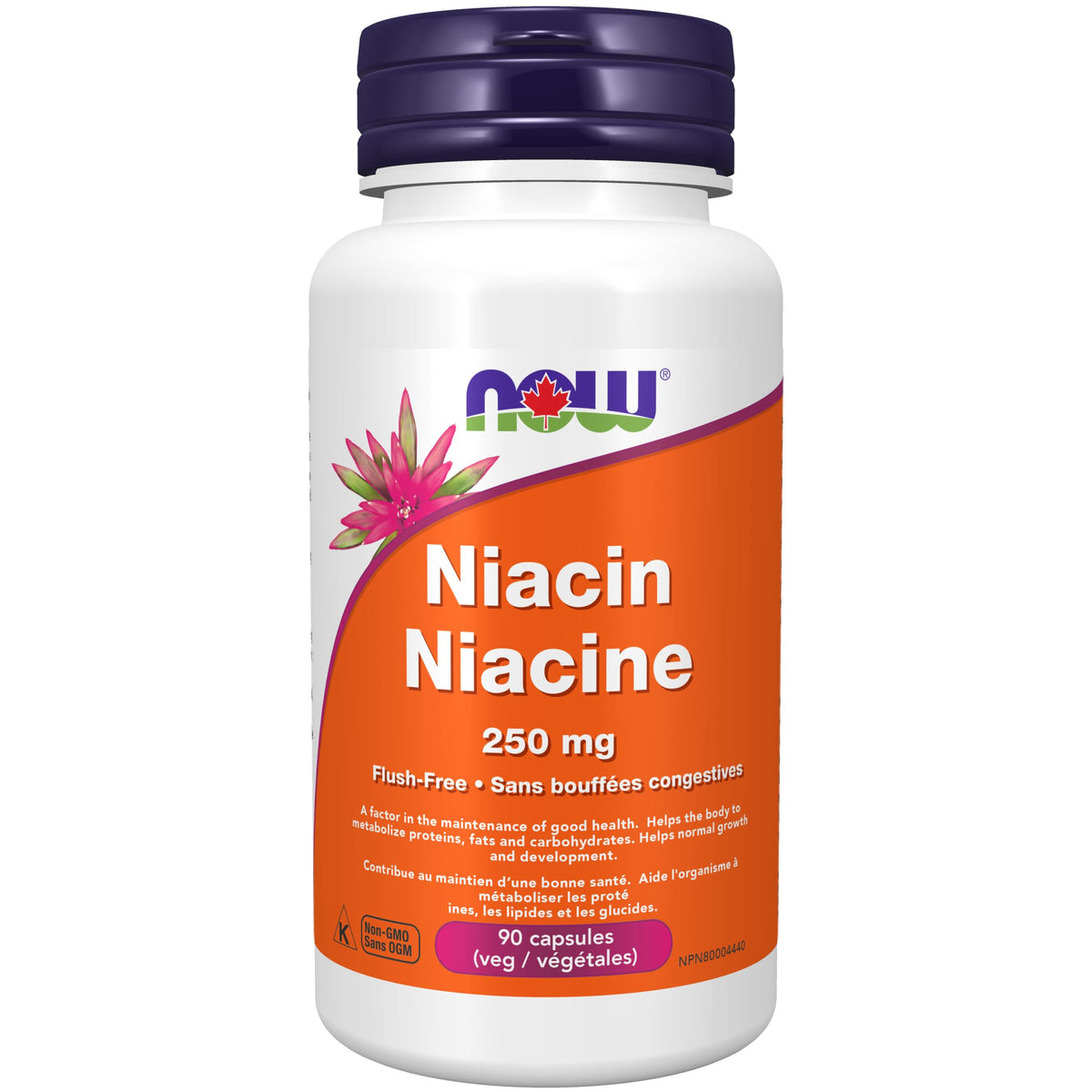 NOW Supplements, Niacin (Vitamin B-3) 250 mg, Flush-Free, Nutritional Health, 90 Veg Capsules