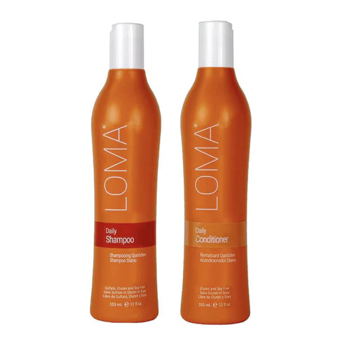 Loma Hair Care Daily Shampoo Daily Conditioner Duo, 12 Fl Oz