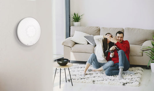 Airthings Wave Radon - Smart Radon Detector with Humidity & Temperature Sensor – Easy-to-Use – Accurate – No Lab Fees – Battery Operated - Free App