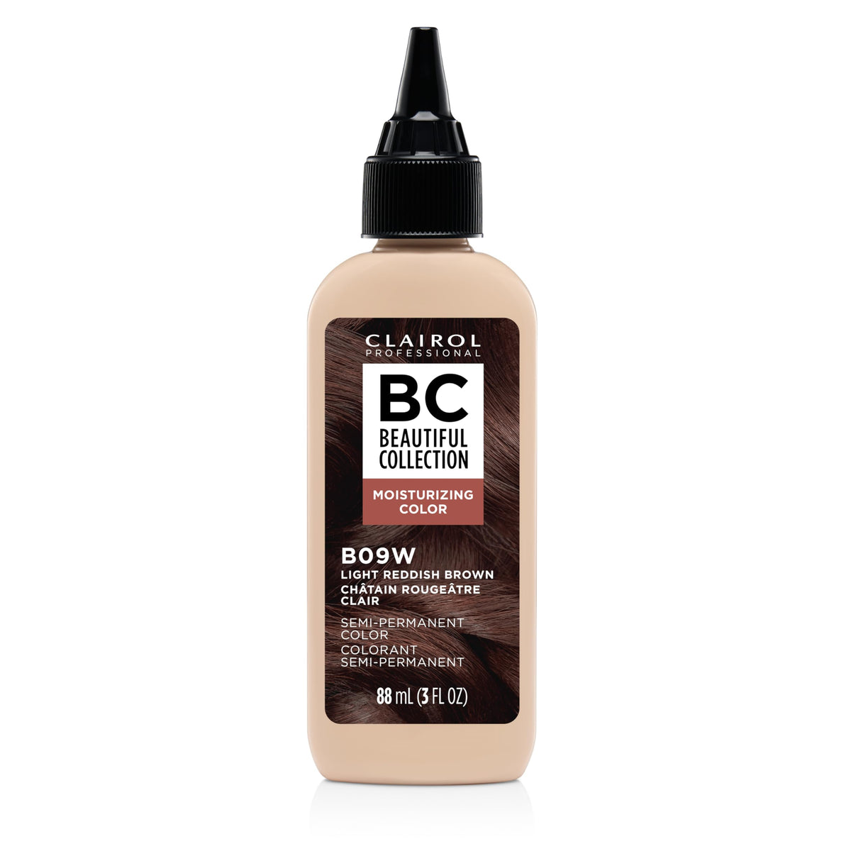 Clairol Professional Beautiful Collection Hair Color, 09W Light Reddish Brown, 3 oz. - Packaging May Vary