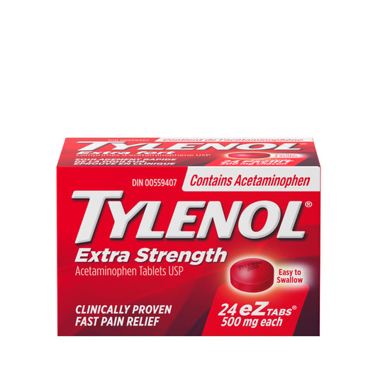 Tylenol Extra Strength Acetaminophen Tablets, 500 mg