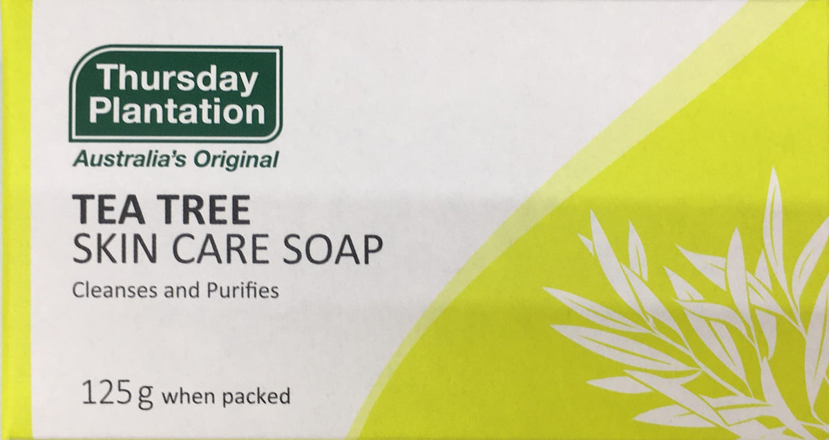Thursday Plantation Tea Tree Bar Soap - Gentle Face & Body Cleanser for Daily Shower, Bath - Nourishing, Refreshing Skincare for All Skin Types - 115g