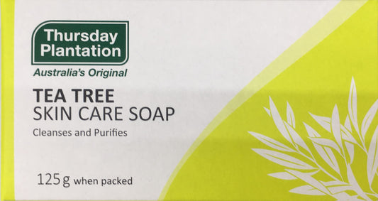 Thursday Plantation Tea Tree Bar Soap - Gentle Face & Body Cleanser for Daily Shower, Bath - Nourishing, Refreshing Skincare for All Skin Types - 115g
