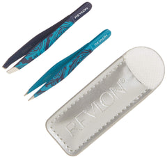 Revlon Mini Hair Removal Tweezer Set, Travel Set, High Precision Tweezers for Men, Women & Kids, Stainless Steel (Pack of 1)