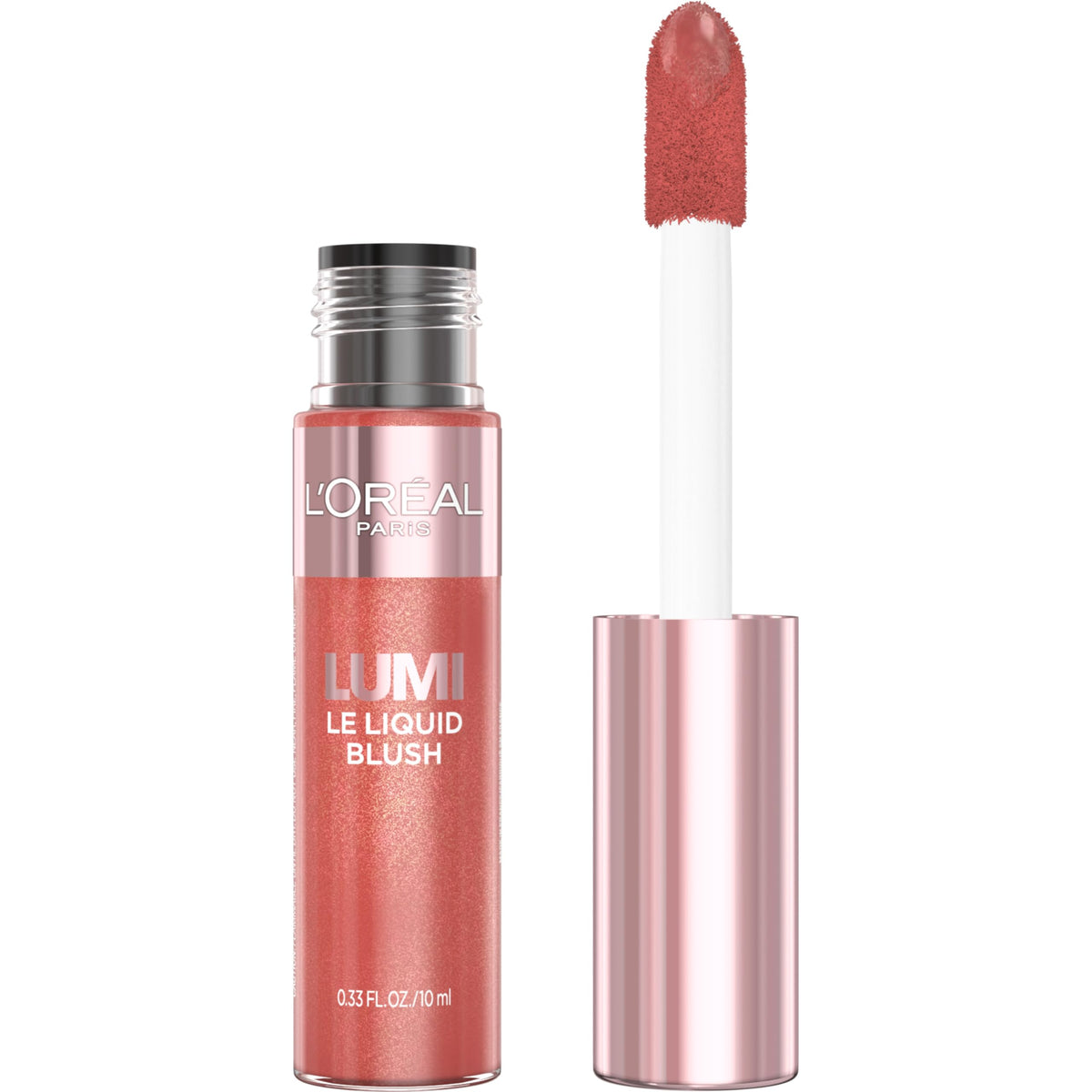 L’Oréal Paris Lumi Le Liquid Blush, Long-Lasting, High Pigment, Intense Blendable Colour, Cheek Tint, 630 Glowy True Rose, 10 mL