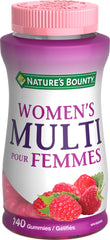 Nature's Bounty Women's Multivitamin Gummies, Helps Maintain Eyesight, Skin, and Immune Function, Helps in Development of Bone, Cartilage, Teeth, and Gums, Helps Thyroid Gland Function, 140 Gummies