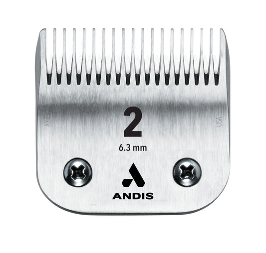 Andis 2-Inch Ceramic Edge Blade, Size 2, Compatible with AG, AGC, AGR, BG, BGC, BGR, MBG, SMC, Oster 71, 111, A-5 Clippers, Men's Hair Trimmer Blade