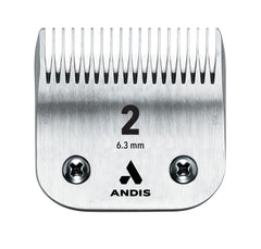 Andis 2-Inch Ceramic Edge Blade, Size 2, Compatible with AG, AGC, AGR, BG, BGC, BGR, MBG, SMC, Oster 71, 111, A-5 Clippers, Men's Hair Trimmer Blade